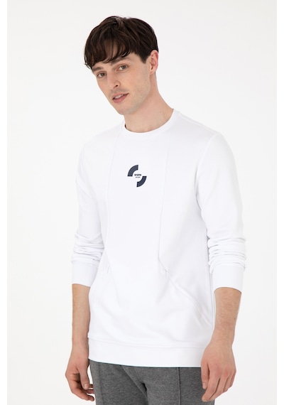 U.S. Polo Assn. Erkek Regular Fit Bisiklet Yaka Beyaz Sweatshirt 50290778-VR013 U.S. Polo Assn. Erkek Regular Fit Bisiklet Yaka Beyaz Sweatshirt 50290778-VR013