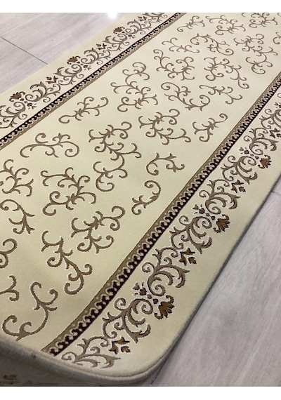 Saray Halı Tifanny 10541 Krem-2 80X300 Kahve Krem Yolluk 3 Metre