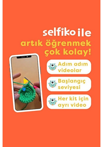 Selfiko Kapibaba Örgü İpi Seti