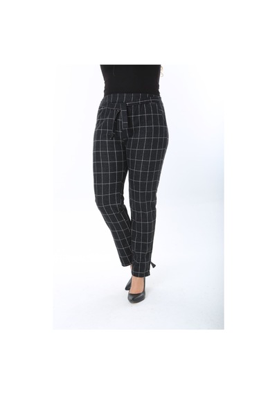 Sea Queen Kadın Büyük Beden Yüksek Bel Kuşaklı Desenli Kaşkorse Pantolon Siyah Kareli - 691783498 Siyah Kareli Sea Queen Kadın Büyük Beden Yüksek Bel Kuşaklı Desenli Kaşkorse Pantolon Siyah Kareli - 691783498 Siyah Kareli
