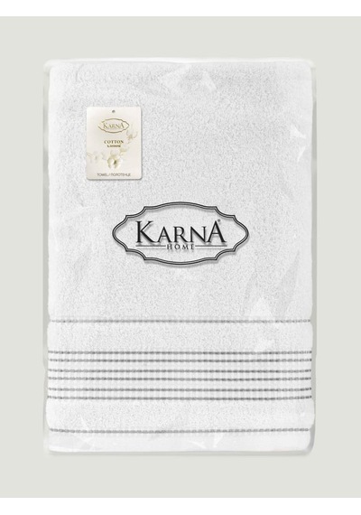 Cotton Ladın Banyo Havlusu 90x150 Beyaz