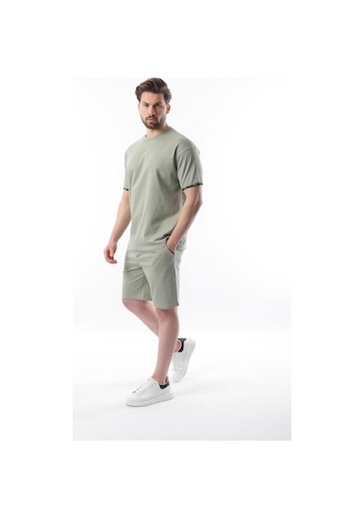 Madmext Mint Yeşili Basic Erkek Şort T-shirt Takımı E7307 Mint Yeşili Mint
