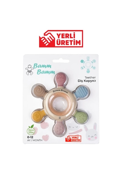 Silikon Bebek Diş Kaşıyıcı Hafif Ve Rahat Kavranır Çok Renkli