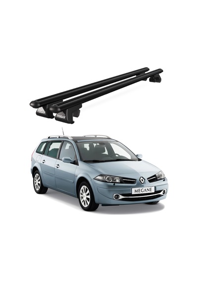 Venüs Renault Megane Station Wagon 2002-2009 Uyumlu Siyah Ara Atkı Port Bagaj Tavan Barı