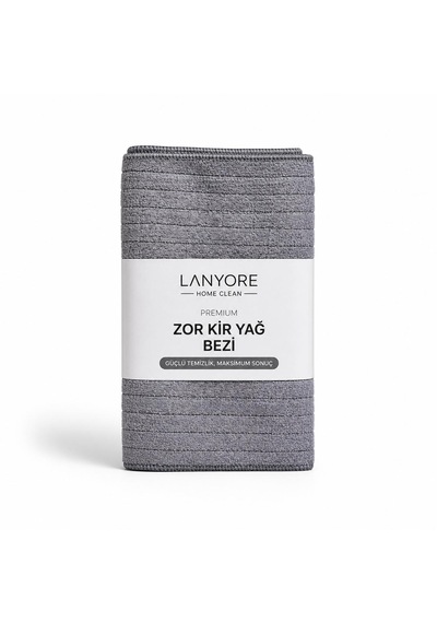 Lanyore Home Clean Premium Zor Kir Yağ Bezi Gri