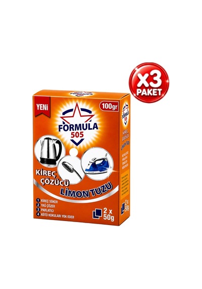Lavabo Limon Tuzu 50grx2li 3paket