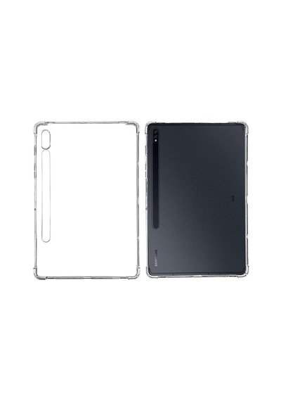 Samsung Uyumlu Galaxy Tab S7 Fe Lte T730 T735 T737 Kılıf Darbelere Dayanıklı Şeffaf Kapak