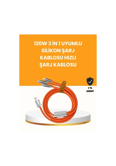 Çoklu Cihaz Dostu 120 W Hızlı Şarj Kablosu Tek Kablo İle Her Cihaz Elinizin Altında Diğer