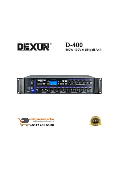 Dexun D-400 500W 100V 6 Bölgeli Anfi