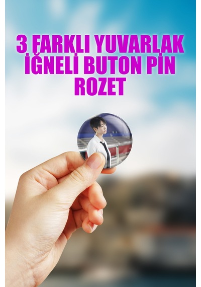 Shim Eun-jung Dear X Kdrama Çanta Süsü Rozet İğneli Buton Rozet Seti 3 Adet Çok Renkli