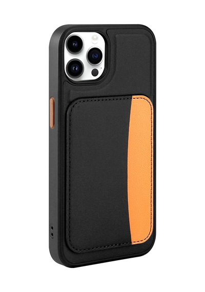 Zore Apple iPhone Uyumlu 14 Pro Max Kılıf Kartlıklı Zore X-kart Silikon Kapak - Lacivert