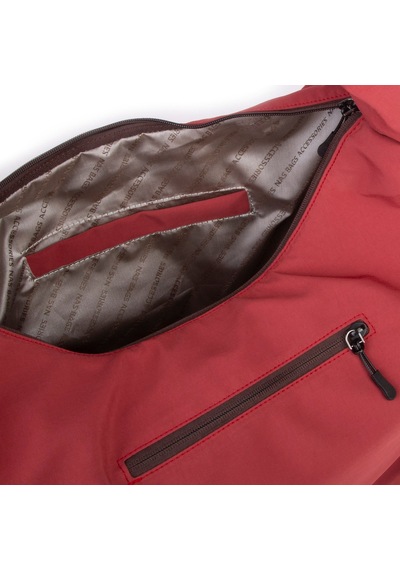 Nas Bag Kadın Büyük Boy Spor Şık Günlük Ultra Hafif Omuz Çantası En 40 Cm Boy 32 Cm Kırmızı