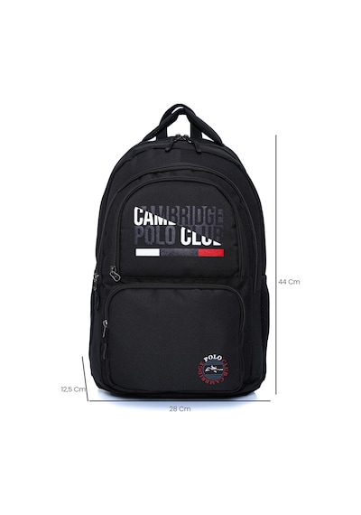 Cambridge Polo Club Unisex Fonksiyonel Ortaokul Sırt Çantası Siyah