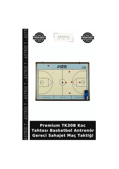 Premium Tk30b Koc Tahtası Basketbol Antrenör Gereci Sahajet Maç Taktiği