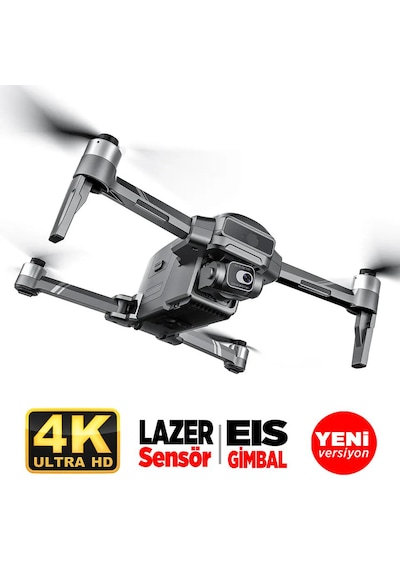 SJRC F22 S2 Pro+ 4K Kameralı Drone Seti - 6KM Menzil+Çarpışma Sensörü+40 Dakika Uçuş Süresi+Çanta+EIS Gimbal