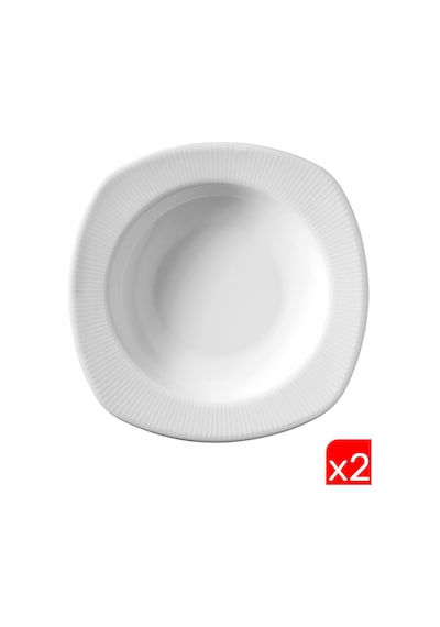 Kütahya Porselen Çisil Çukur Tabak 22cm Csl22ck00 2 Li Krem