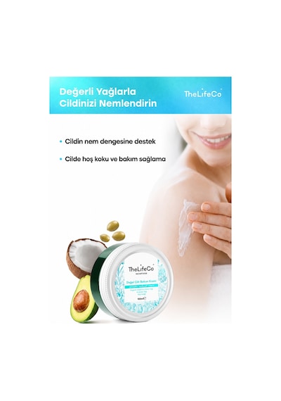 Thelifeco Skinfood Değerli Yağlar Serisi Doğal Cilt Bakım Kremi 100 ML