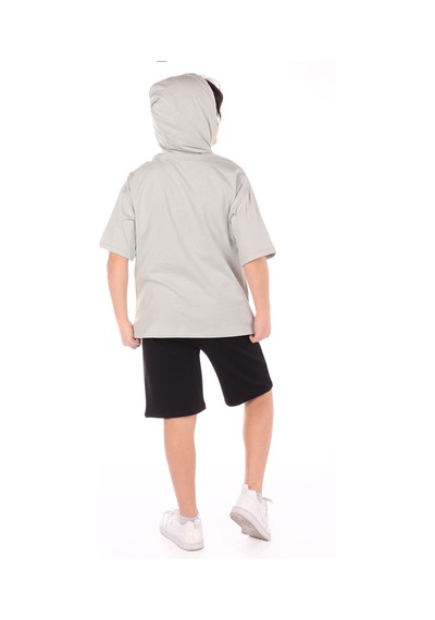 Toontoy Kids Toontoy Erkek Çocuk Overall Composition Baskılı Şortlu Takım Yeşil