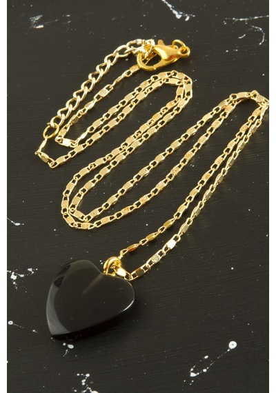 Yeni - 352 - Sezon - Shopılke - Kolye-siyah Metal