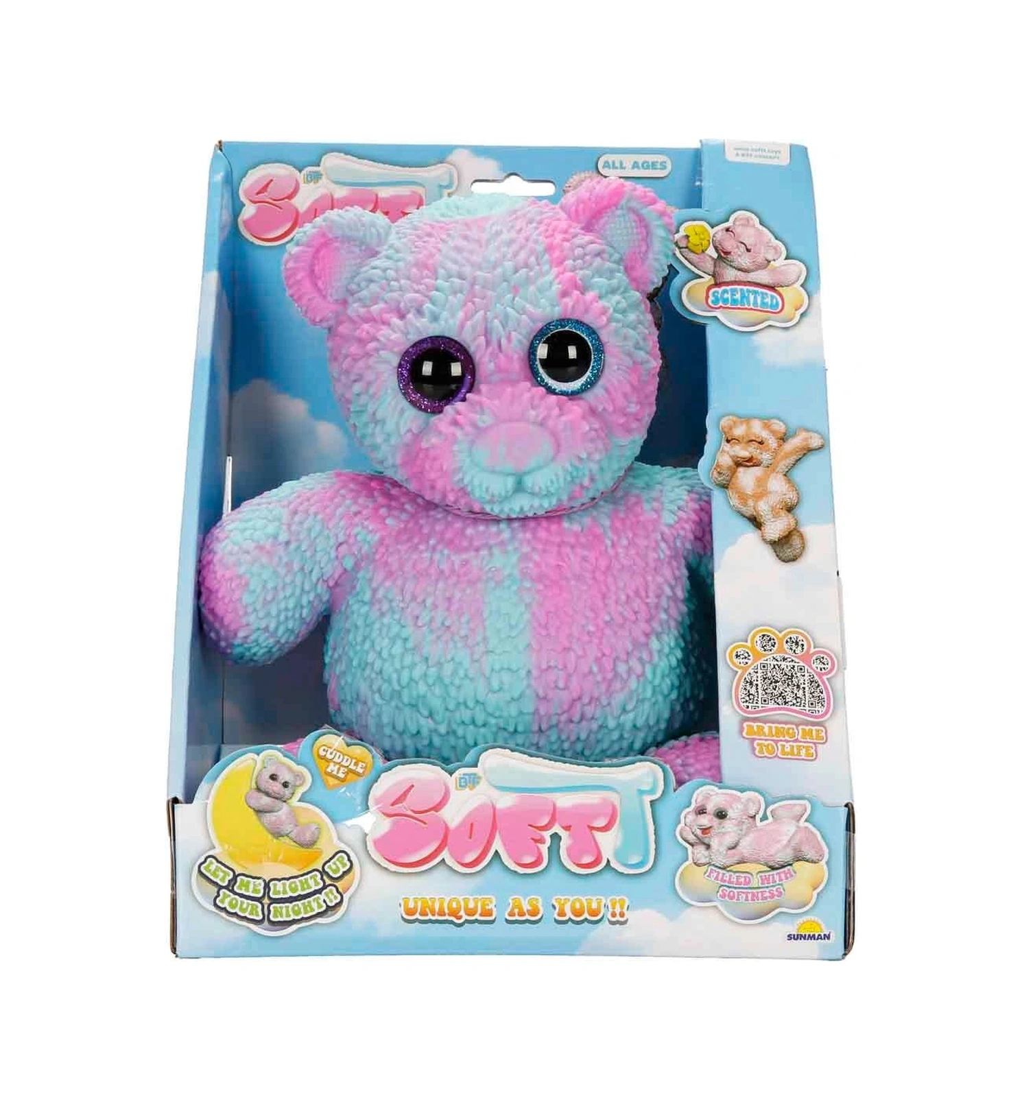 12331 Sun-btf-figür Softt Bear Deluxe Karanlıkta Parlayan 3a Çok Renkli