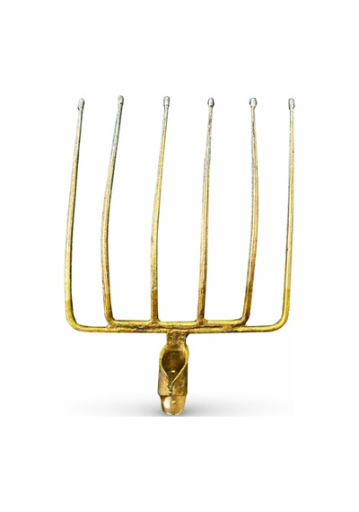 6 Dişli Metal Dirgen 38 Cm Güçlü Yapı, Uzun Ömürlü Bahçe Yardımcısı Pancar Dirgeni