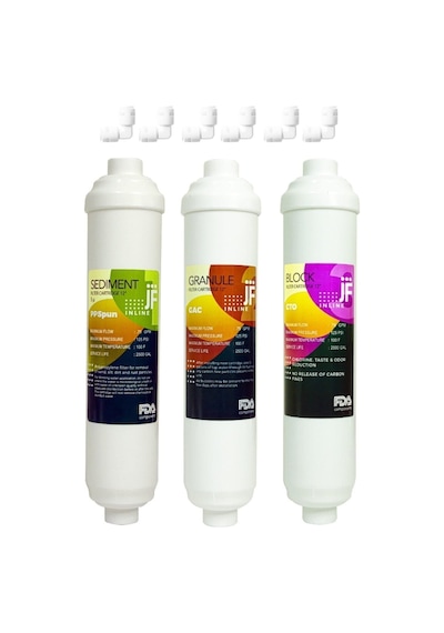Filter Marka Filtre Inline Kapalı Kasa 3lü Filtre Seti Jf Filtre - Jfi3