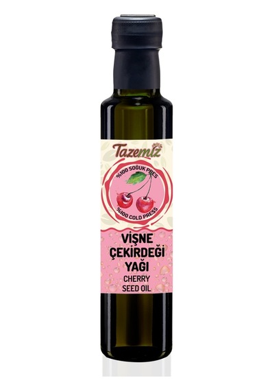 Tazemiz Vişne Çekirdeği Yağı Soğuk Sıkım 250 ML