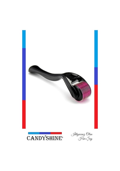 Candyshine 0.5 MM Deluxe Titanyum 540 İğneli Cilt Yüz Vücut ve Saç Yenileyici Dermaroller Cilt Masaj Aleti