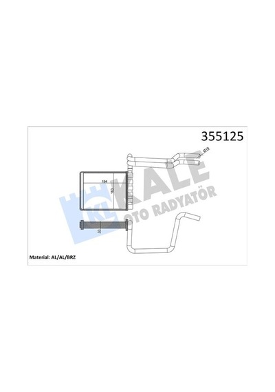Kale 355125 Kalorifer Radyatörü Focus Iıı 1117 Bv6n18b539aa