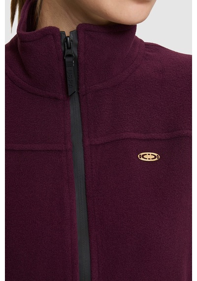 U.S. Polo Assn. Kadın Bordo Örme Hırka 50329022-vr180 Dark Plum