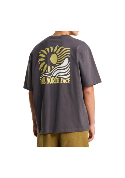 The North Face Sun Oversize Graphic Erkek Antrasit Outdoor T-shirt Nf0a8ga0rhı1 Gri