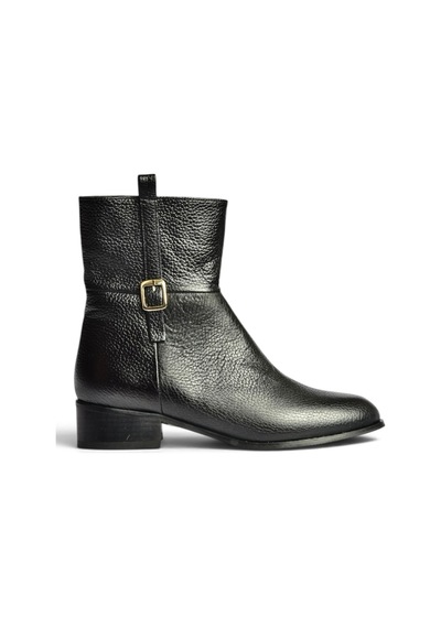 Fox Shoes Z752554103 Siyah Hakiki Deri Günlük Kadın Bot