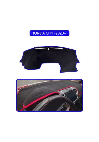 Honda Cıty 2020+torpido Koruma Halısı Mavi Kenar