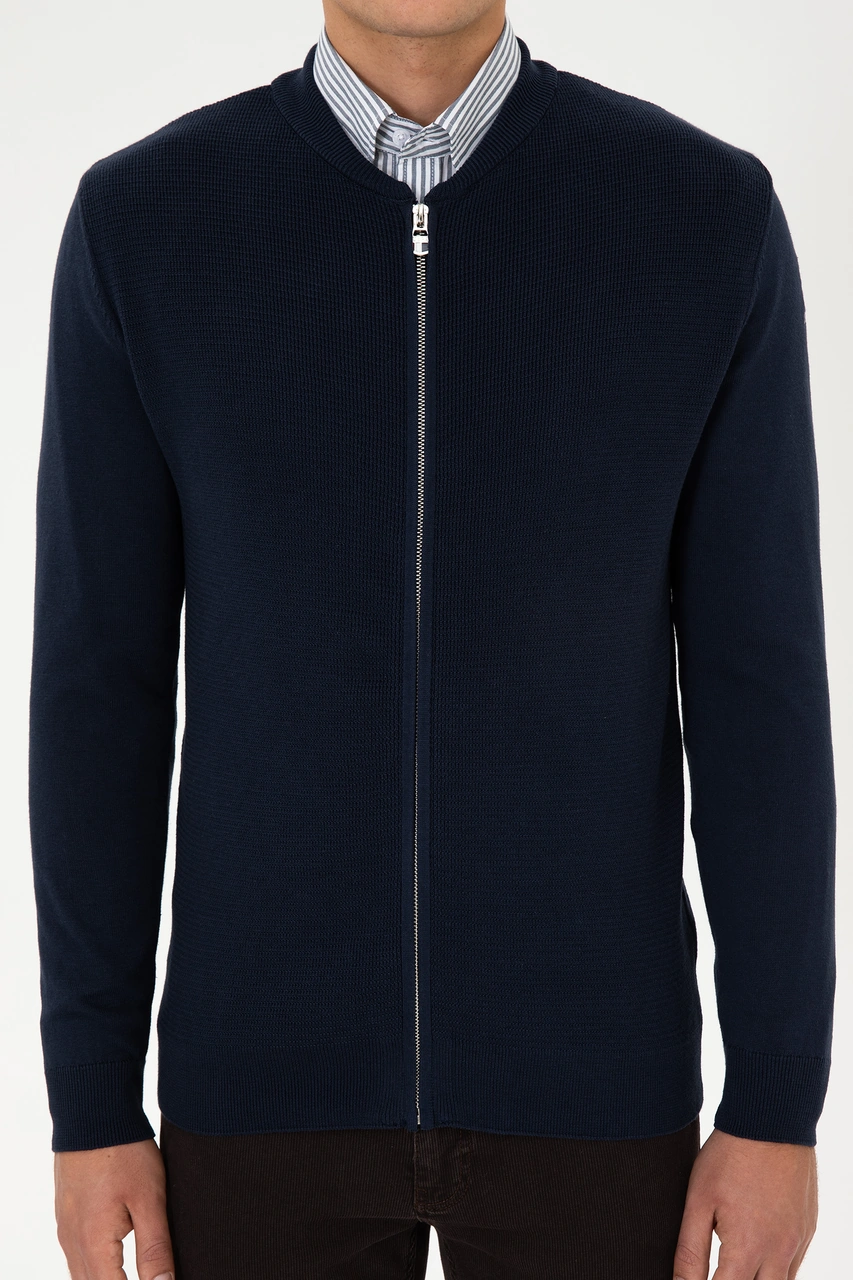 U.s. Polo Assn. Erkek Lacivert Hırka Triko 50307813-vr033 Lacivert