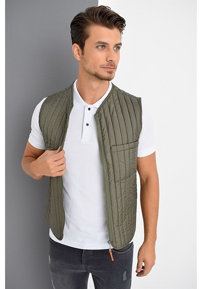 Y8611 Dewberry Erkek Yelek-haki Haki