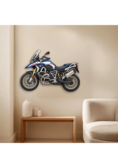 Macera Motosikleti Yan Görünüm - Metal Tablo - Dec0224 60 X 42 Cm Çok Renkli