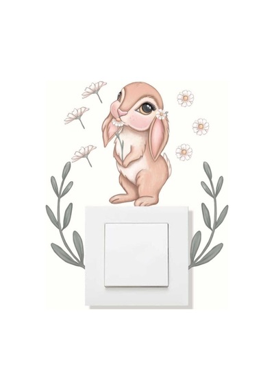 Tavşanın Rüyası Dekoratif Priz Sticker 0