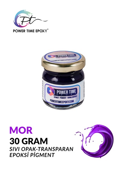 Opak & Transparan Sıvı Pigment Boya 30 Gram / Mor / Epoksi Için