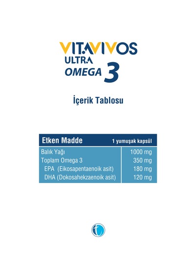 Vıtavıvos Ultra Omega 3 200 Yumusak Kapsul