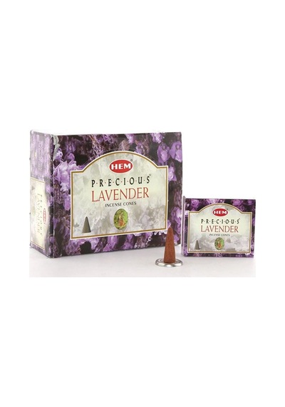 10adet Precious Lavender Aromalı Konik Tütsü Tütsülük Buhurdanlık