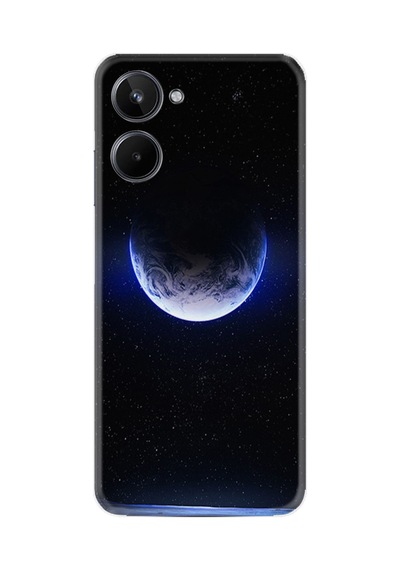 Realme 10 Kılıf Resimli Desenli Silikon Platinium Series Midnight Moon 1802