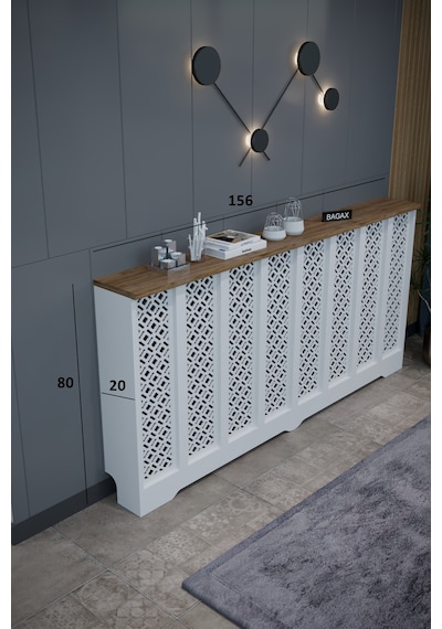 Petek Kaplama Modern Radyatör Kapatma Ünitesi Ön Panel Mdf Tasarım İç Ölçü 156 Cm Dış Ölçü 160 Cm Petek 156 Beyaz Üstü Çam D4 Petek Kaplama Modern Radyatör Kapatma Ünitesi Ön Panel Mdf Tasarım İç Ölçü 156 Cm Dış Ölçü 160 Cm Petek 156 Beyaz Üstü Çam D4