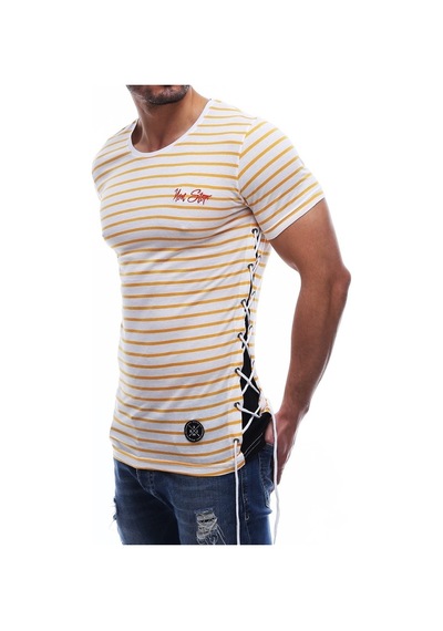 Madmext Yandan Bağcıklı Camel Tişört 2567