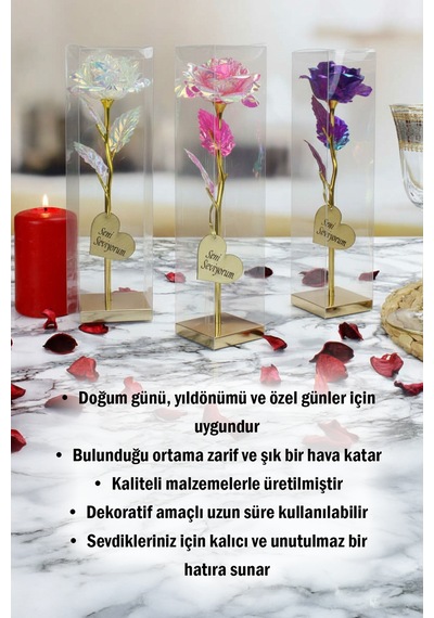 Sonsuzluk Gülü Seni Seviyorum Yazılı Kutulu Dekoratif Yapay Gül Aranjmanı Romantik Hediye Seçeneği Kalıcı Anlamlı Ve Şık Tasarımıyla Sevgililer Günü Ve Özel Günler İçin İdeal Armağan Diğer