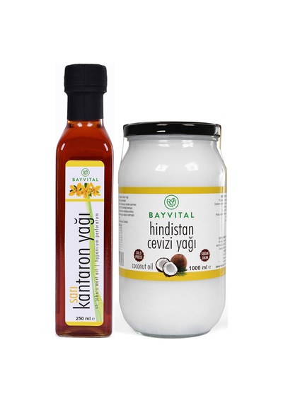 Bayvital Kantaron Yağı 250 ML + Hindistan Cevizi Yağı 1 L