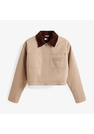 Tommy Hilfiger Padded Cropped Puffer Kadın Kahverengi Ceket Dw0dw21665 Kahverengi