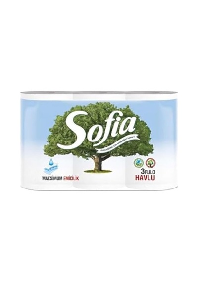 Sofia Havlu Kağıt 4 Kat 3 Rulo