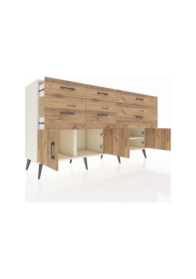 Hyperion Konsol Tek Raflı 6 Çekmeceli 4 Kapaklı 176x44x99 Aytaşı- Aytaşı-çam Hyperion Konsol Tek Raflı 6 Çekmeceli 4 Kapaklı 176x44x99 Aytaşı- Aytaşı-çam