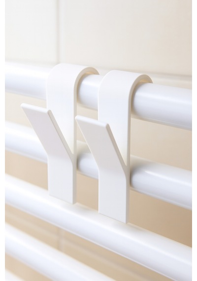 Banyo Havlupan Askısı 3d Baskı Dayanıklı Radyatör Havlu Askısı 4 Adet Plastik Beyaz Tr Diğer