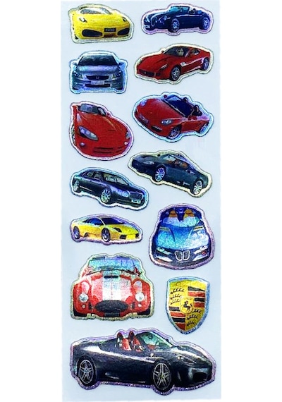 Sticker Kabartmalı Stiker Defter, Planlayıcı Etiket Araba Cb273 16x7 Cm